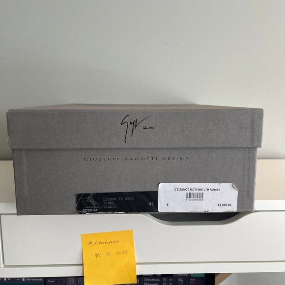 Giuseppe Zanotti High Top Leather Sneakers - Picture 7 of 10